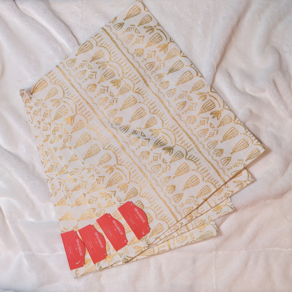 Opalhouse placemats gold seashells